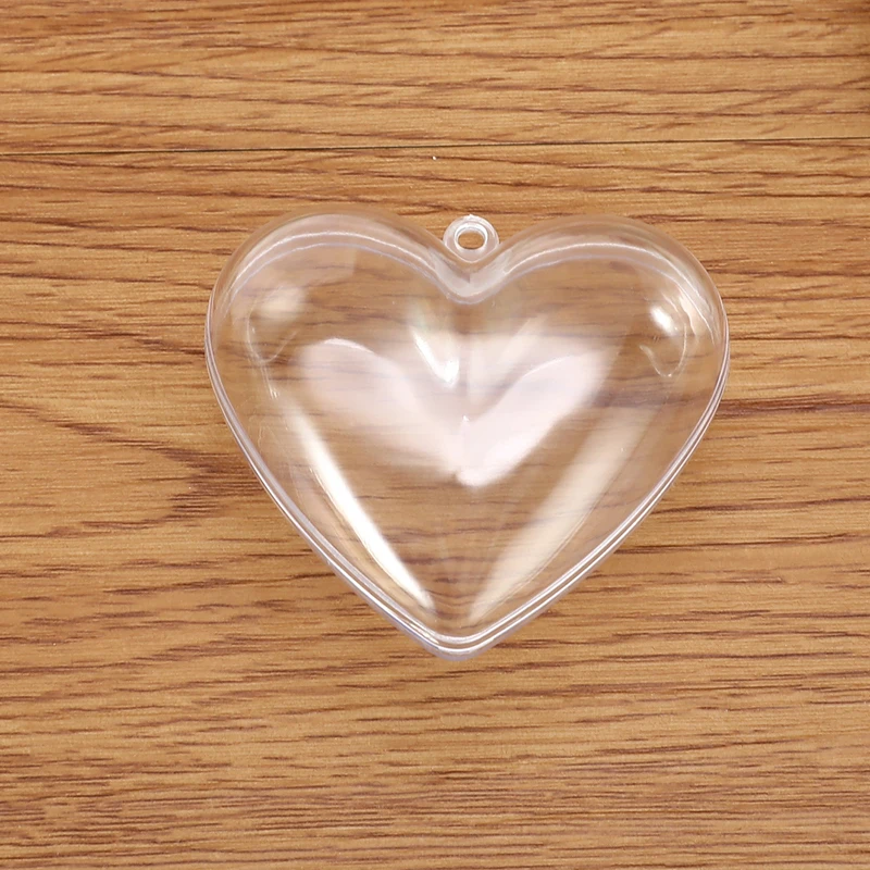 1/2 Set 3D Bath Bomb Mold Heart Shape DIY Clear Plastic Bath Bomb Mould Acrylic Mold Bath Accessories DIY Chrisemas Xmas