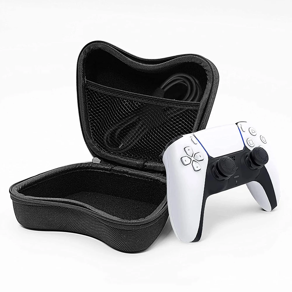 Portable PS5 Game Controller Bag Travel Carrying Case Shockproof EVA Cover for Sony Playstation 5 4 Wireless Gamepad Accessories