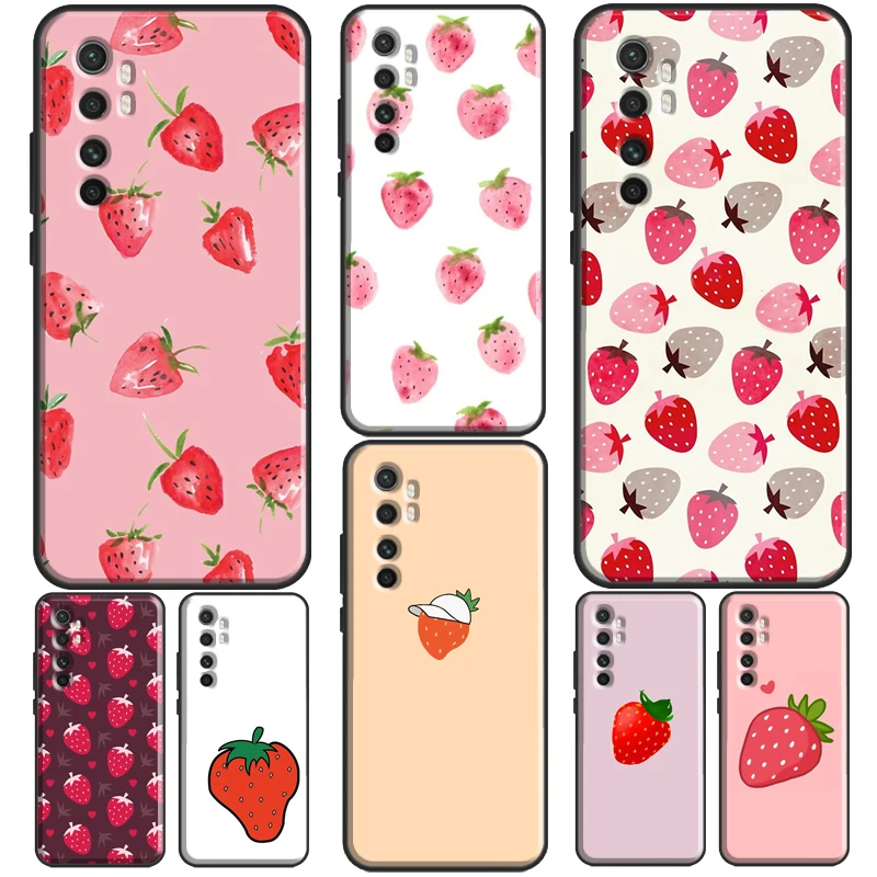 Strawberry Fields For POCO F3 F1 F2 M3 M4 X3 GT X4 X3 Pro Case For Xiaomi Mi 11 Lite Ultra 12 11T Pro Cover