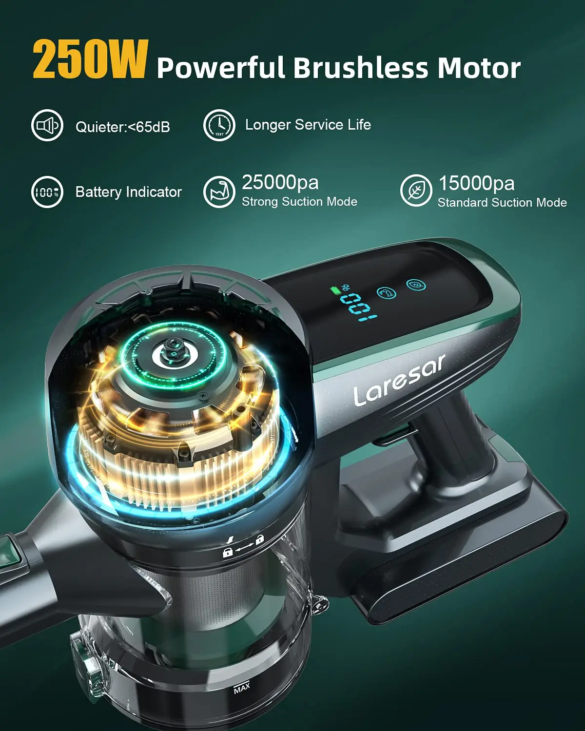 Laresar Máy Hút Bụi Gia Đình Công Suất Hút Máy Hút Bụi Xe Hơi Thẳng Đứng Làm Sạch Máy Hút Bụi Cầm Tay Quét Lau Máy