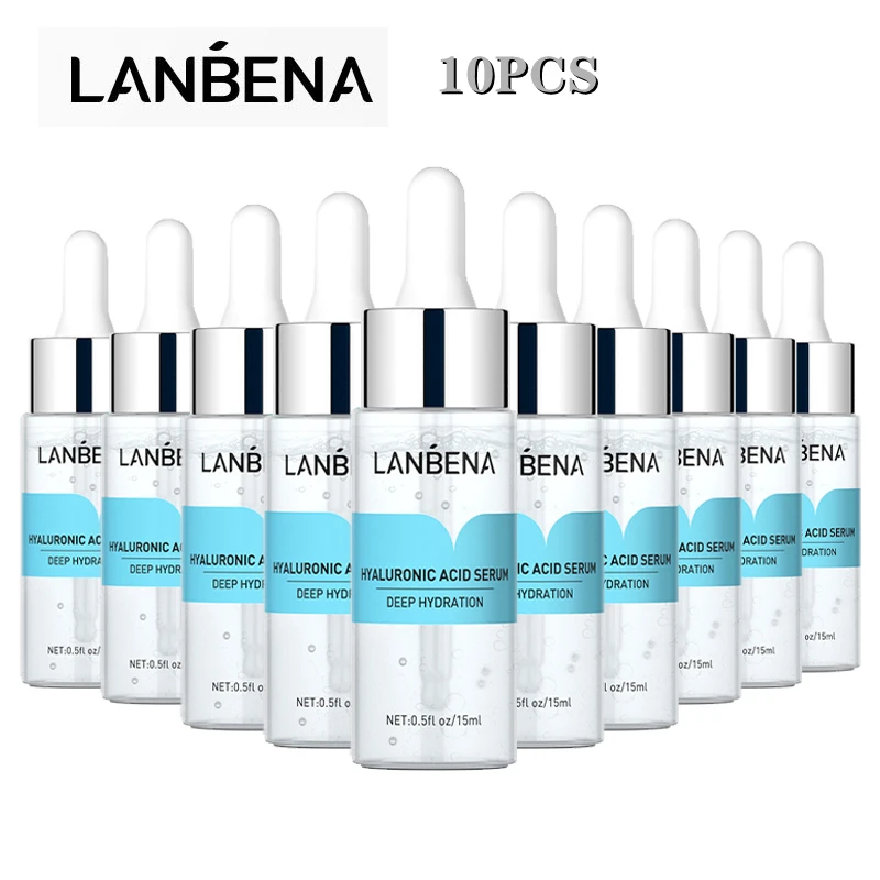 

LANBENA Hyaluronic Acid Serum Snail Essence Face Cream Moisturizing Acne Treatment Repair Whitening Anti-Aning Winkles10PCS