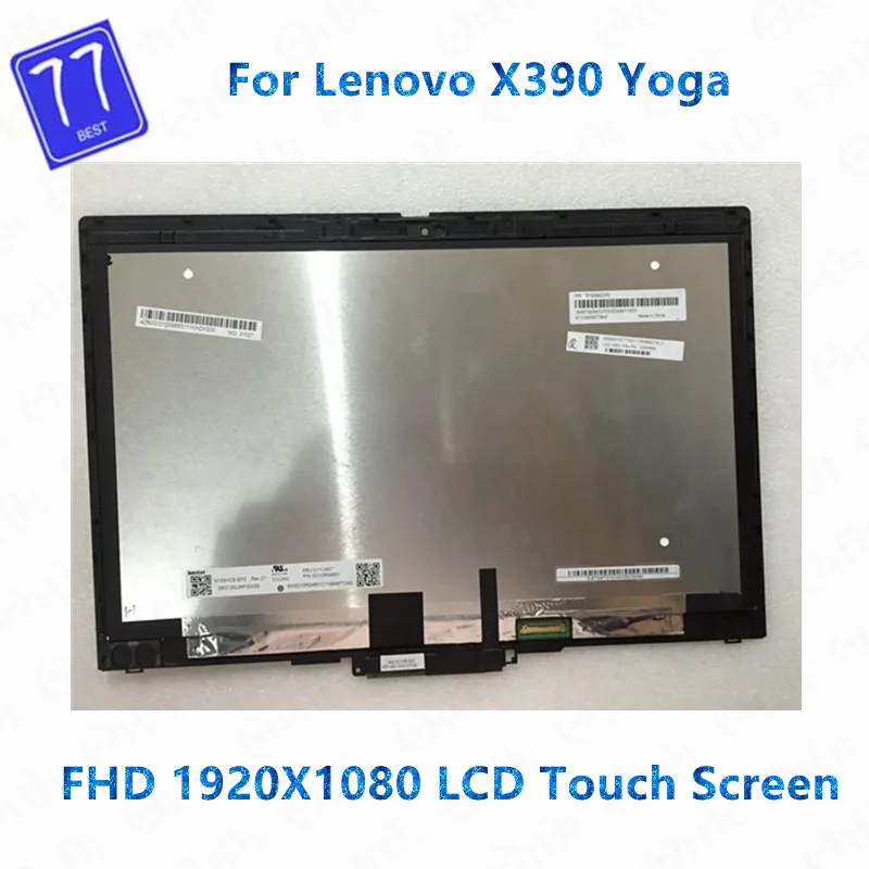 

13.3'' For Lenovo Thinkpad X390 Yoga Laptop FHD LCD Display Touch Screen Glass Digitizer Assembly FRU 02HM857 02HM861 5M10V24625