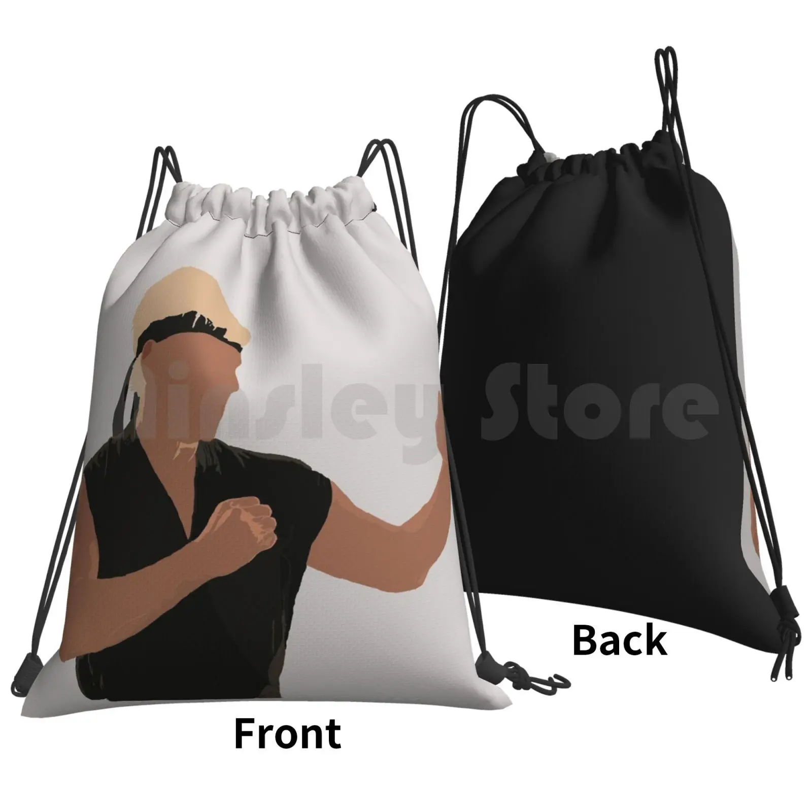 Johnny Lawrence Backpack Drawstring Bag Riding Climbing Gym Bag Johnny Lawrence Kai Karate Kid William Zabka Karate Movies