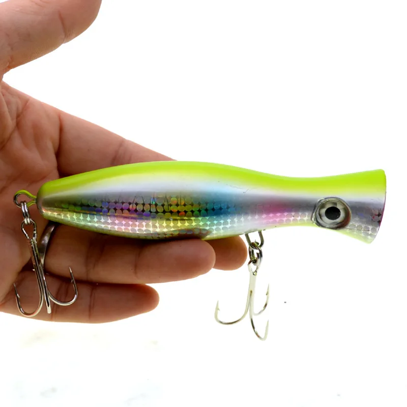 Angeln Popper Köder 12cm 42g künstliche Hart köder Köder 5 Farben Wasser Impact Poper 1 Stück Verkauf – Detail 5