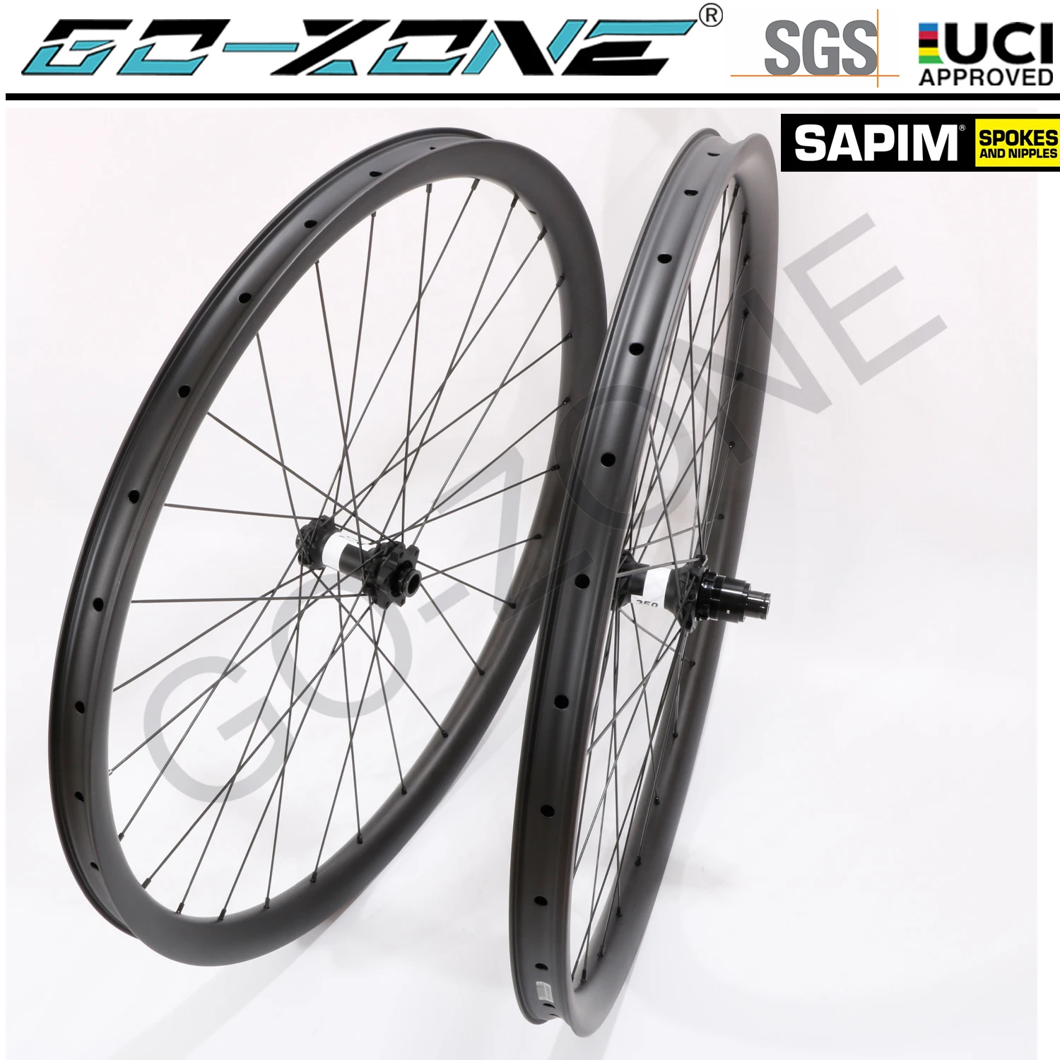 

Light Tubeless Carbon MTB Wheelset 27.5 Straight Pull DT 350SL Spaim Thru Axle / Quick Release / Boost Carbon MTB Wheels