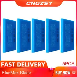 5PCS Spare BLUEMAX Rubber Blade for Window Squeegee Carbon Vinyl Car Wrapping Tint Tool Water Ice Scraper Cleaning Tool 5B07