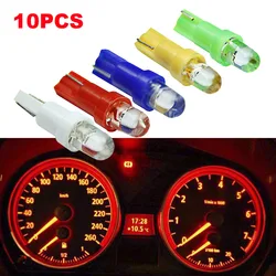 10pcs 5Colors Car Interior T5 LED 1 SMD DC 12V Light Ceramic Dashboard Gauge Instrument Cluster Car Auto Side Wedge Light Lamp