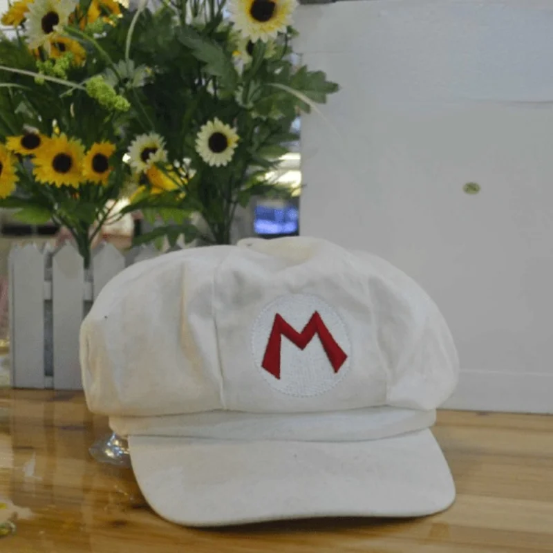 Anime-Spiel Super Luigi Brüder Cosplay Hut Kuppel Baumwolle achteckigen Hut Jungen und Mädchen lässig Baseball Hut Sonnenblende