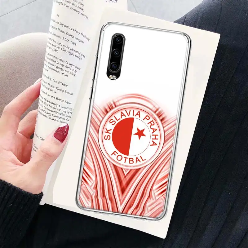 Sk Slavia Praha Czech Republic Phone Case For Huawei P30 Lite P10 P20 P40 P50 Cover Mate 40 Pro 10 20 30 Capa Coque Shell