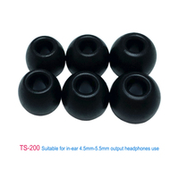 10Pair Memory Foam Earbud Ear Pad TS200 4.5mm For In-ear Earphone 4.5mm-5.5mm Headset KZ ZAX Accessories Noise Isolation Eartips