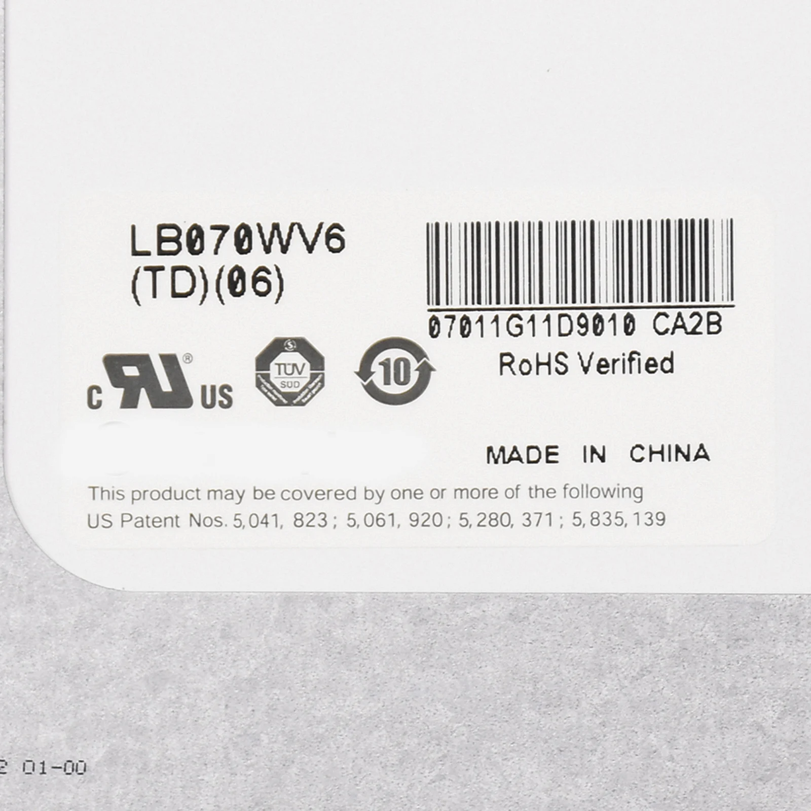 Untuk LG Display 7 Inci LB070WV6-TD06 Digitizer Pengganti Panel Display Layar LCD