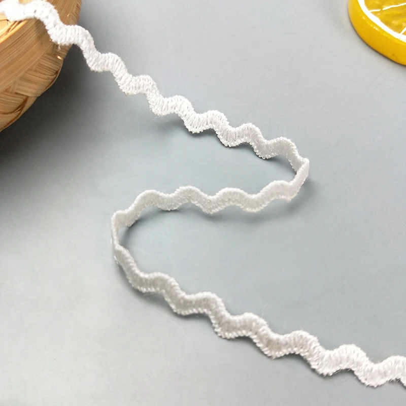zsbszc neue 16 Yards Breite 1CM genähte goldene Spitzenborte, Flechtspitze, DIY-Bekleidungszubehör, Makramee-Stickereispitze, kostenloser Versand JDB57 – Detail 4