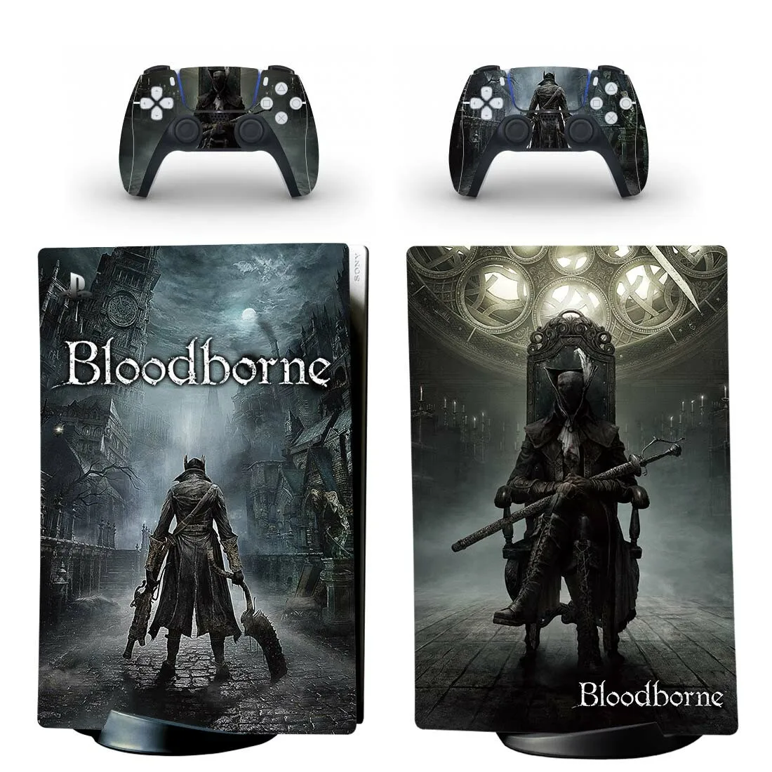 Bloodborne PS5 Digital Vinyl Skin Sticker Decal Cover for PlayStation 5 Console and Controllers PS5 autocollant de peau