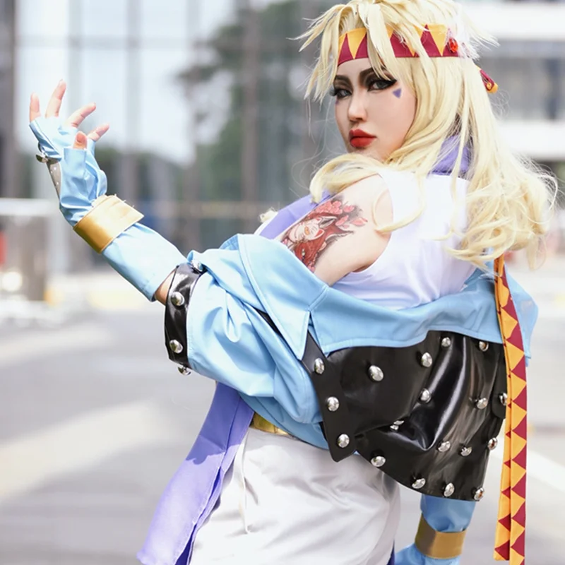 Caesar Anthonio Zeppeli Cosplay Costume full set Female Style 110