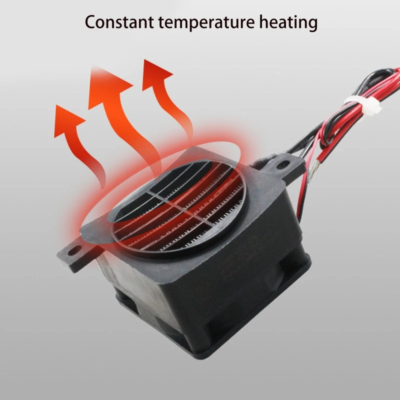 12V 120W Fan Heater PTC Heating Mini Ceramic Air Heater Electric Heater Parts High Temperature Resistance