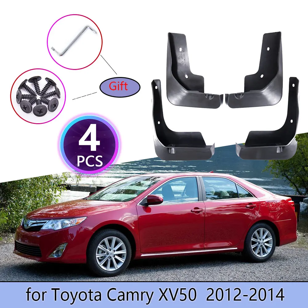 4Pcs Mudguards For Toyota Camry 50 XV50 2012 2013 2014 Cladding Splash Mud Flaps Mud guards Mudflap Protect Rear Car Accessories