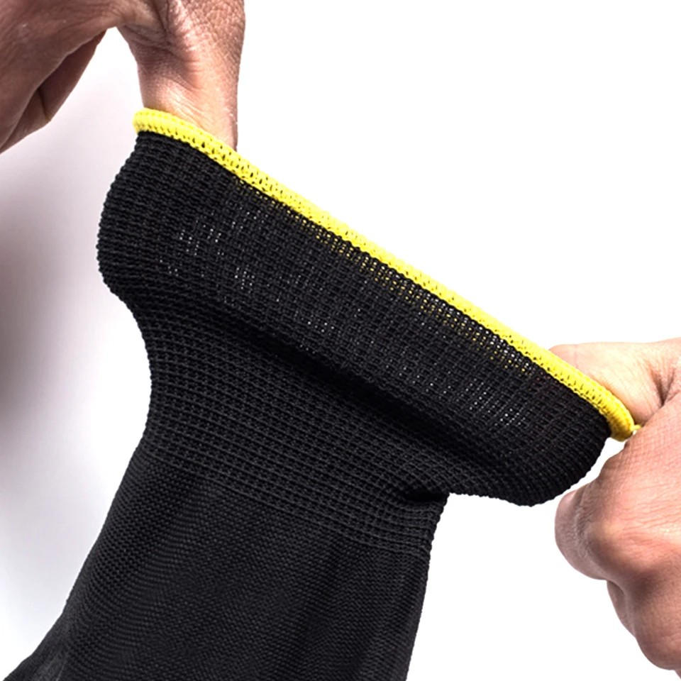 Guantes de Trabajo de Poliuretano Sin Logotipo, 10/20 Pares, Guantes de Seguridad con Palma Recubierta para Carpinteros y Reparadores 2