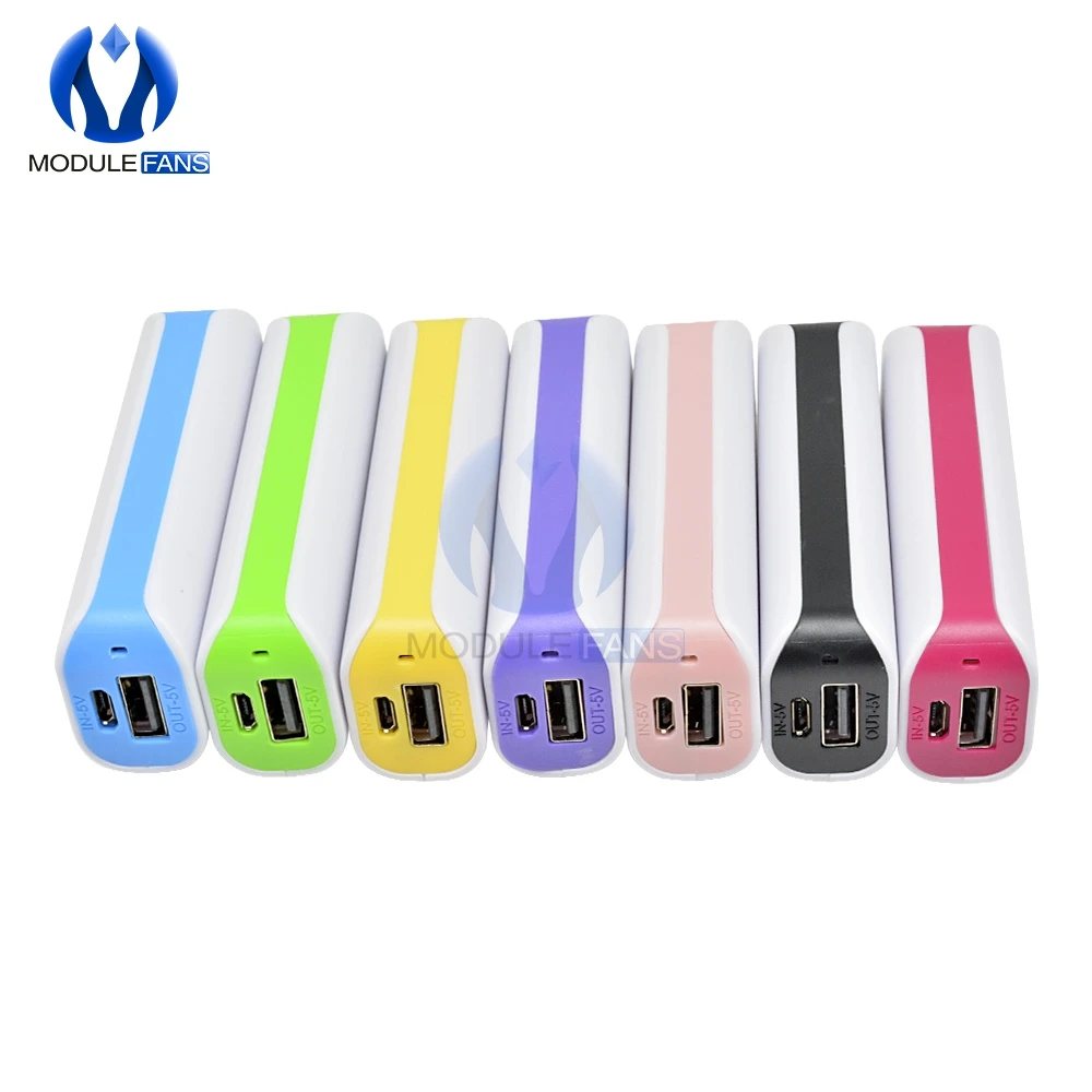 Süßigkeiten Tragbare Led Power Bank Für Handy 18650 Box Telefon Ladegerät Diy Fall Dual USB Power Netzteil Diy elektronische – Detail 13