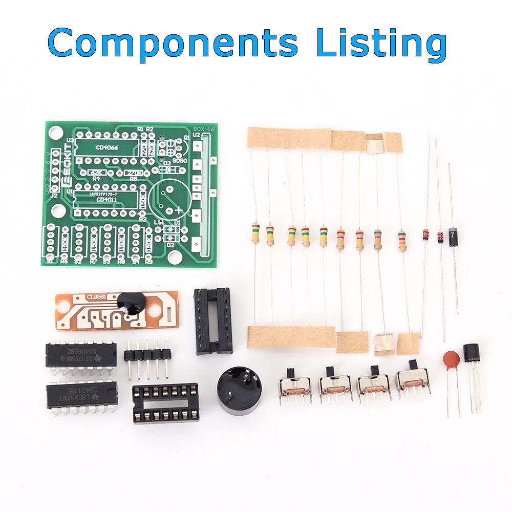 16 Music Sound Box BOX-16 16-Tone Board DIY Kit Parts Components Soldering Practice Learning Kits DIY Doorbell Alarm Module