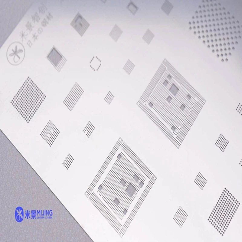 The Newest MIJING IPH-15 Japan Steel Tin Net for Iphone 12 12mini 12pro 12promax CPU BGA Reballing Stencils Square Holes