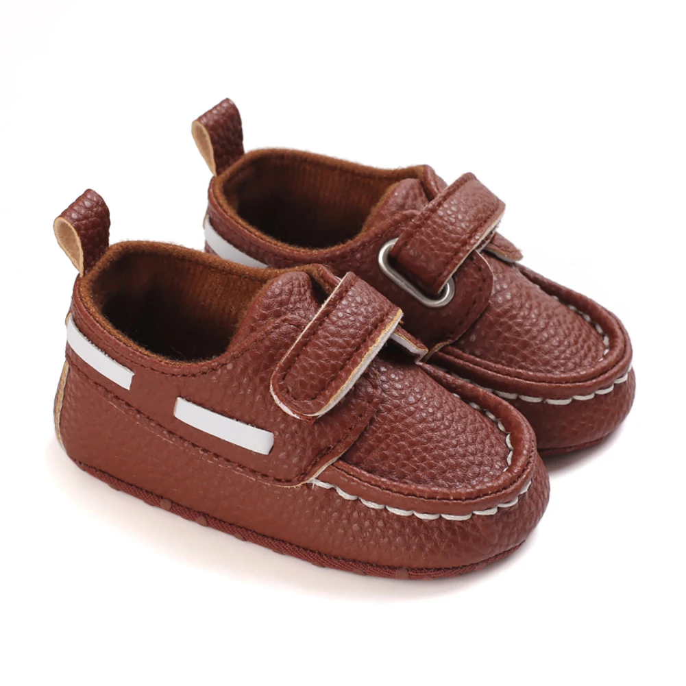 Baywell Baby Boys Sneaker Infant Soft Sole Anti-slip PU Leather Toddler Newborn Prewalker Baby Cribster Shoes 0-18M
