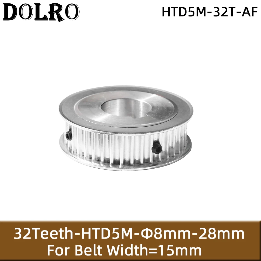 32 Teeth HTD 5M Timing Synchronous Pulley Bore 8/10/12/12.7/14/15/16/17/19/20/22/24/25/28mm for Width15mm HTD5M 32Teeth 32T AF