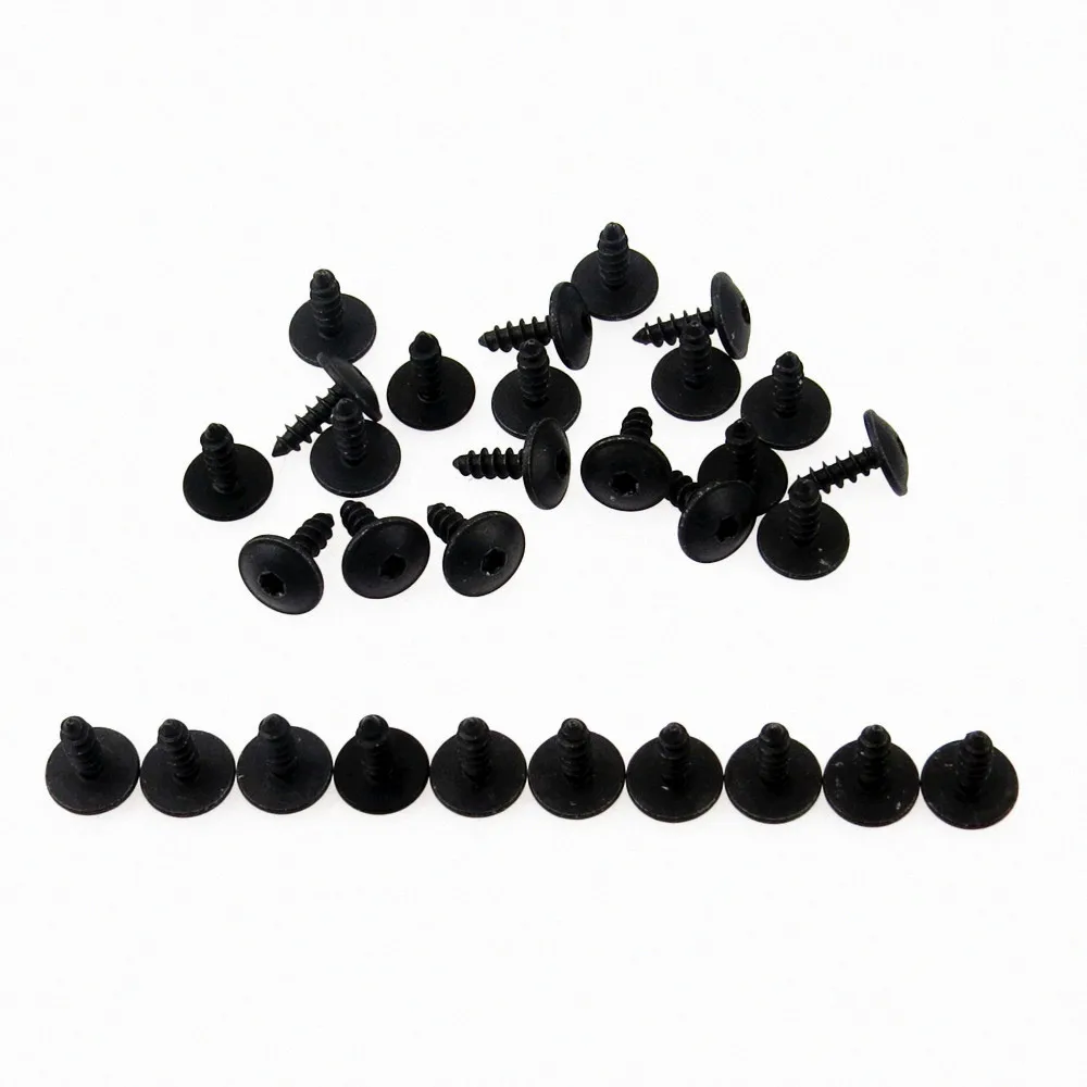 

SCJYRXS 30x N90974701 Car Fender Splash Shield Door Clip Torx Screw Nuts 5x16mm For UP Eos Golf Plus Passat Tiguan Beetle