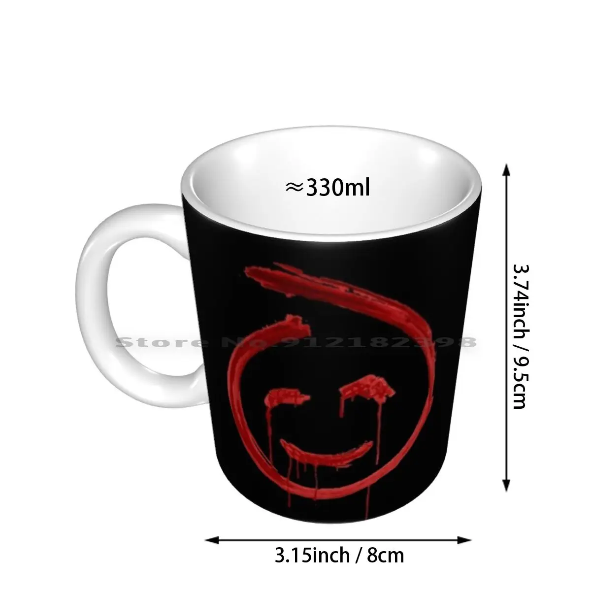 Red John Symbol Ceramic Mugs Coffee Cups Milk Tea Mug Serie Series Mentalist The Mentalist Red John Red John Symbol Trace Smile