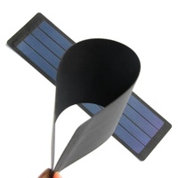 2W 6V Thin Film Flexible Solar Panel Amorphous Silicon Rollable Flex Super Slim Solar Panels 365*85*0.8mm