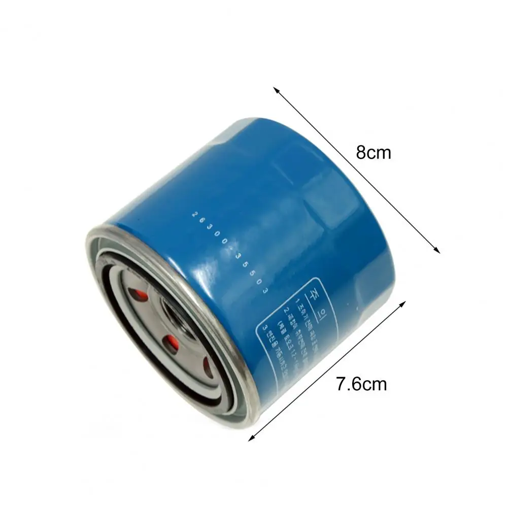 50% Dropshipping Fuel Filter Stable Not Leaking Stainless Steel Blue Engine Oil Filter 26300-35503 for Celesta K2