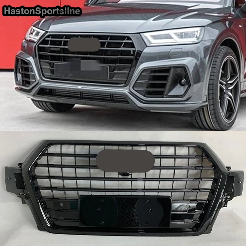 

Q7 Black Front Hood Grill Grille for Audi Q7 SQ7 Sline 2016-2020 Car Styling Accessories