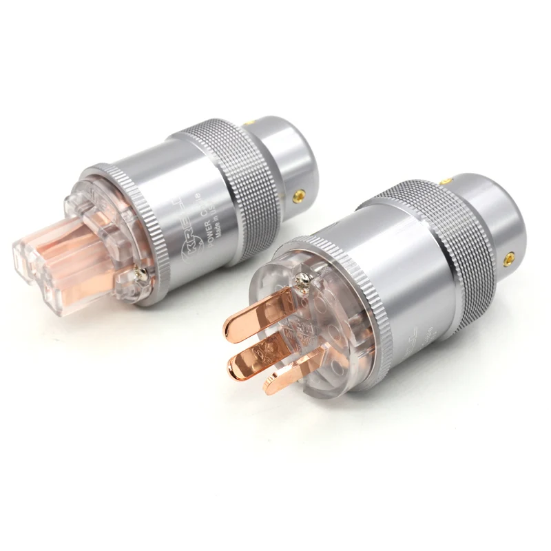 Krell AU ปลั๊กไฟฟ้า SCHUKO ทองแดงปลั๊ก C15 IEC สำหรับ DIY สายไฟไฮไฟ