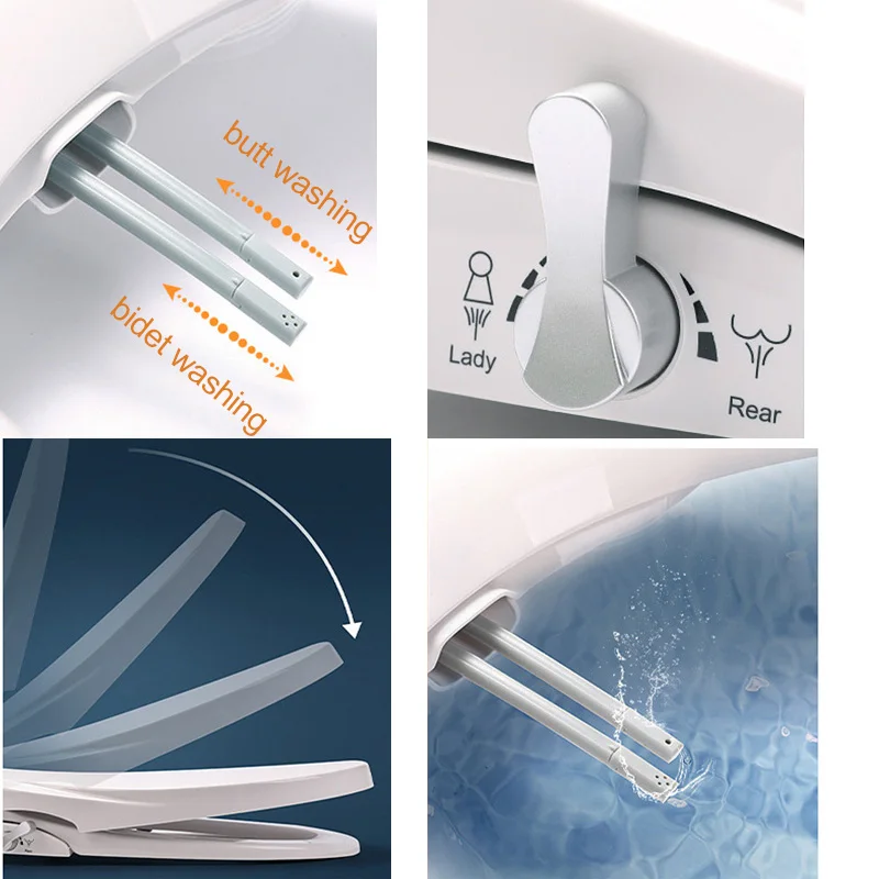 Imagem -05 - Wetips-assento de Banho Elétrico para Bidê Água Fria Bico Duplo Lavador Capa para Banheiro Limpeza de Bidê Assento de Vaso Sanitário