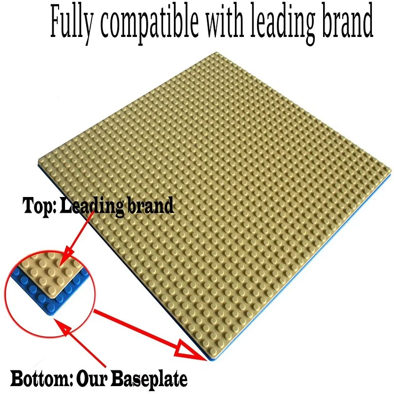 Płyta podstawowa 32*32 16X32 16X16 kropki klocki płyta podstawowa DIY plastikowa płyta klasyczne akcesoria do cegieł zabawki dla dzieci