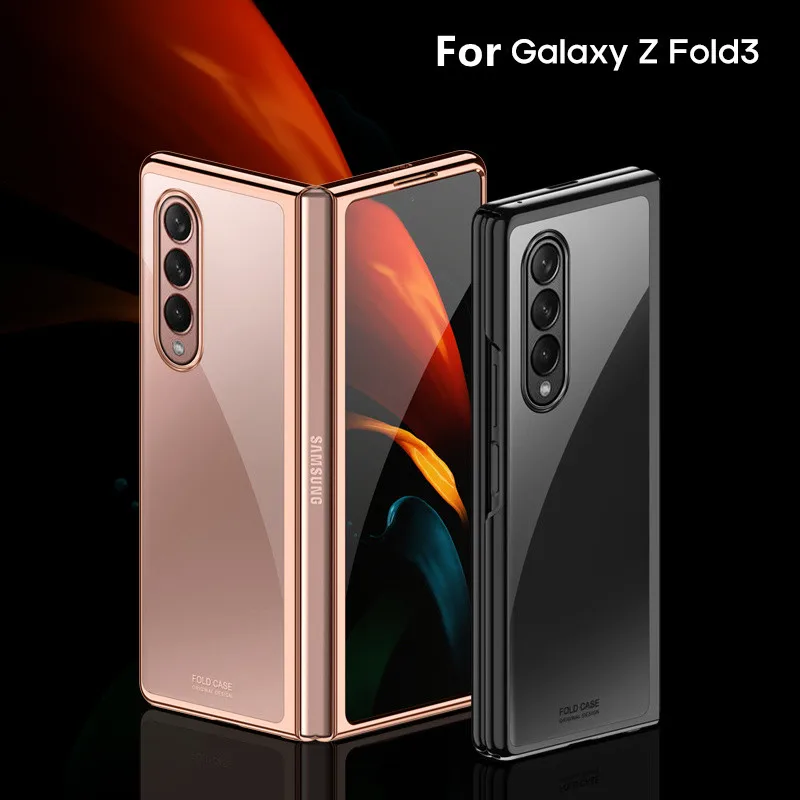 

For Cover Samsung Galaxy Z Fold 3 5G Cases Transparent Case For Samsung Z Fold 3 5G Cover For Samsung Z Fold 3 Fold3 Fundas 7.6"