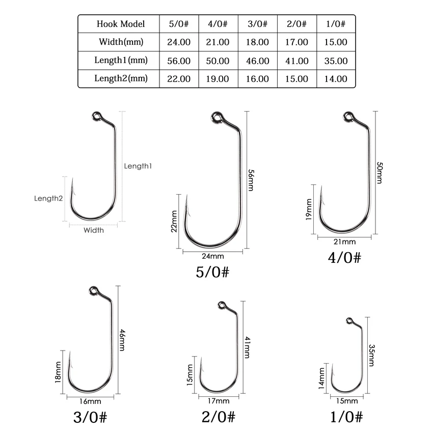 100pcs/lot High Carbon steel 60 degree Circle jig hook Fishing Hooks 1/0 2/0 3/0 4/0 5/0 6/0 Fishing Hook