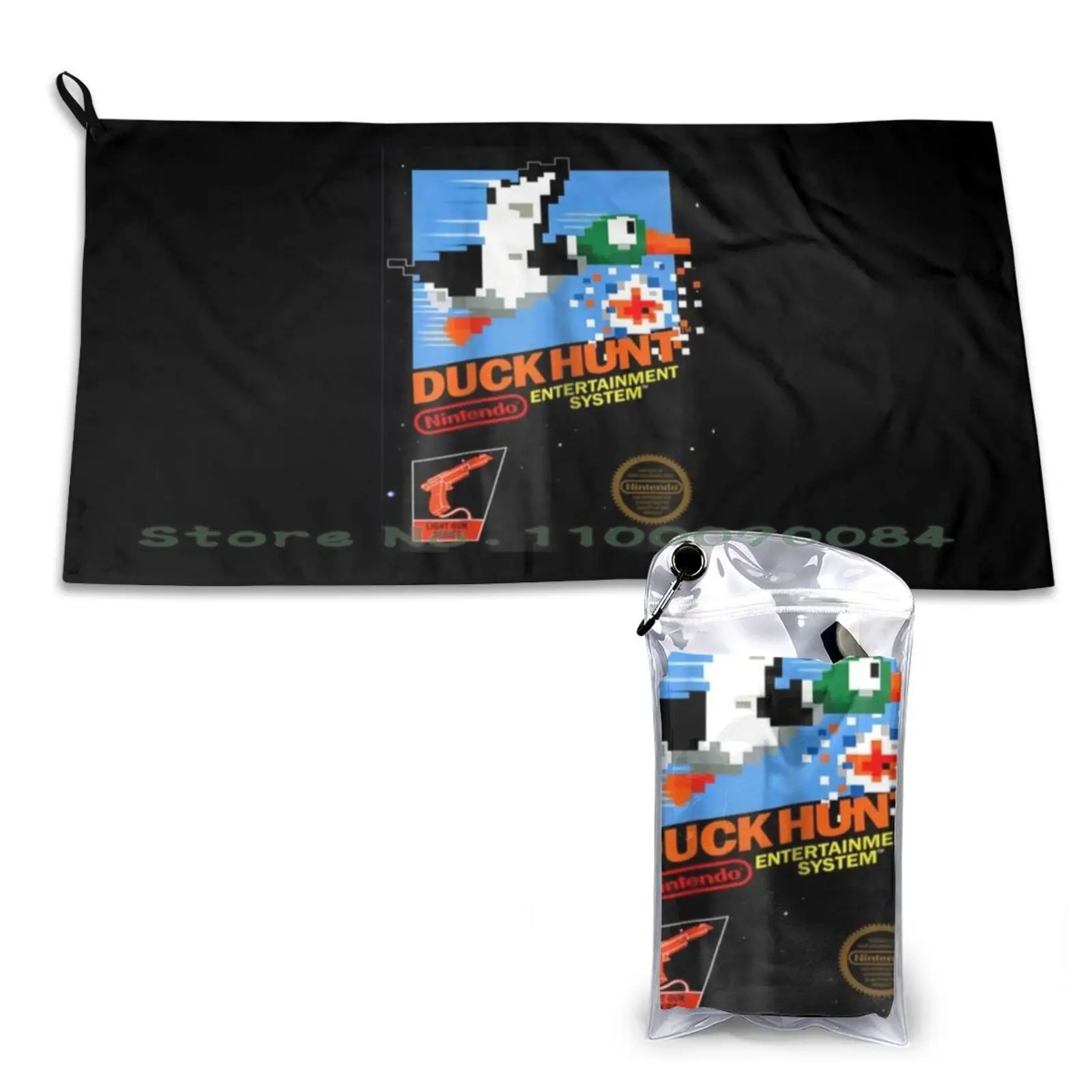 Nes Duck Hunt Retro Vintage Cover Graphic Quick Dry Towel Gym Sports Bath Portable Nes Duck Hunt Retro Vintage Cover Graphic