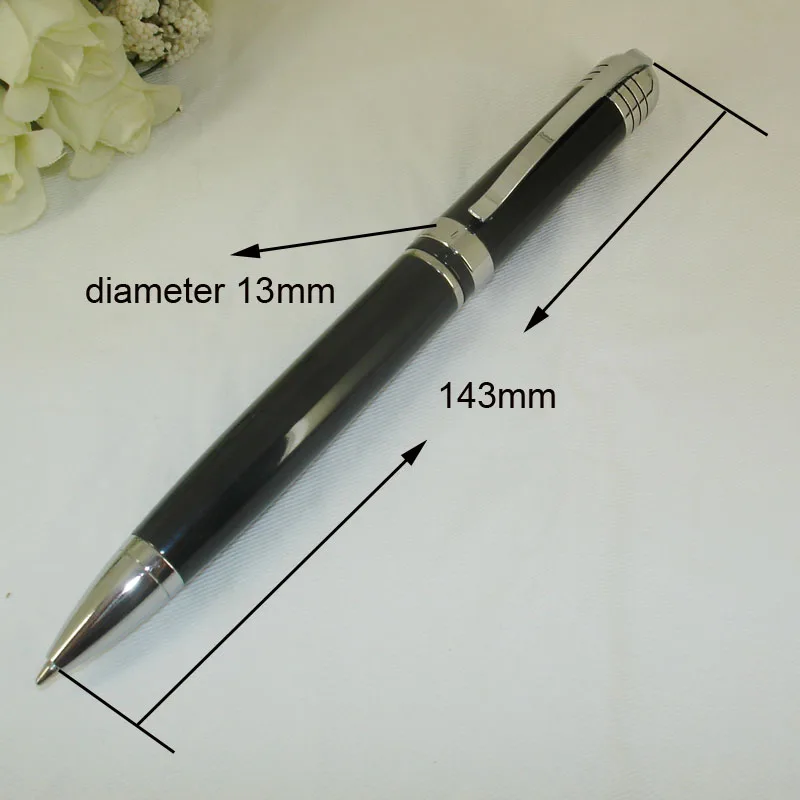 ACME High Quality Writing Stationery for Men's Gifts Printing Logo Brand Pen Luxury Classic 46g Heavy Metal Black Ball Point Pen