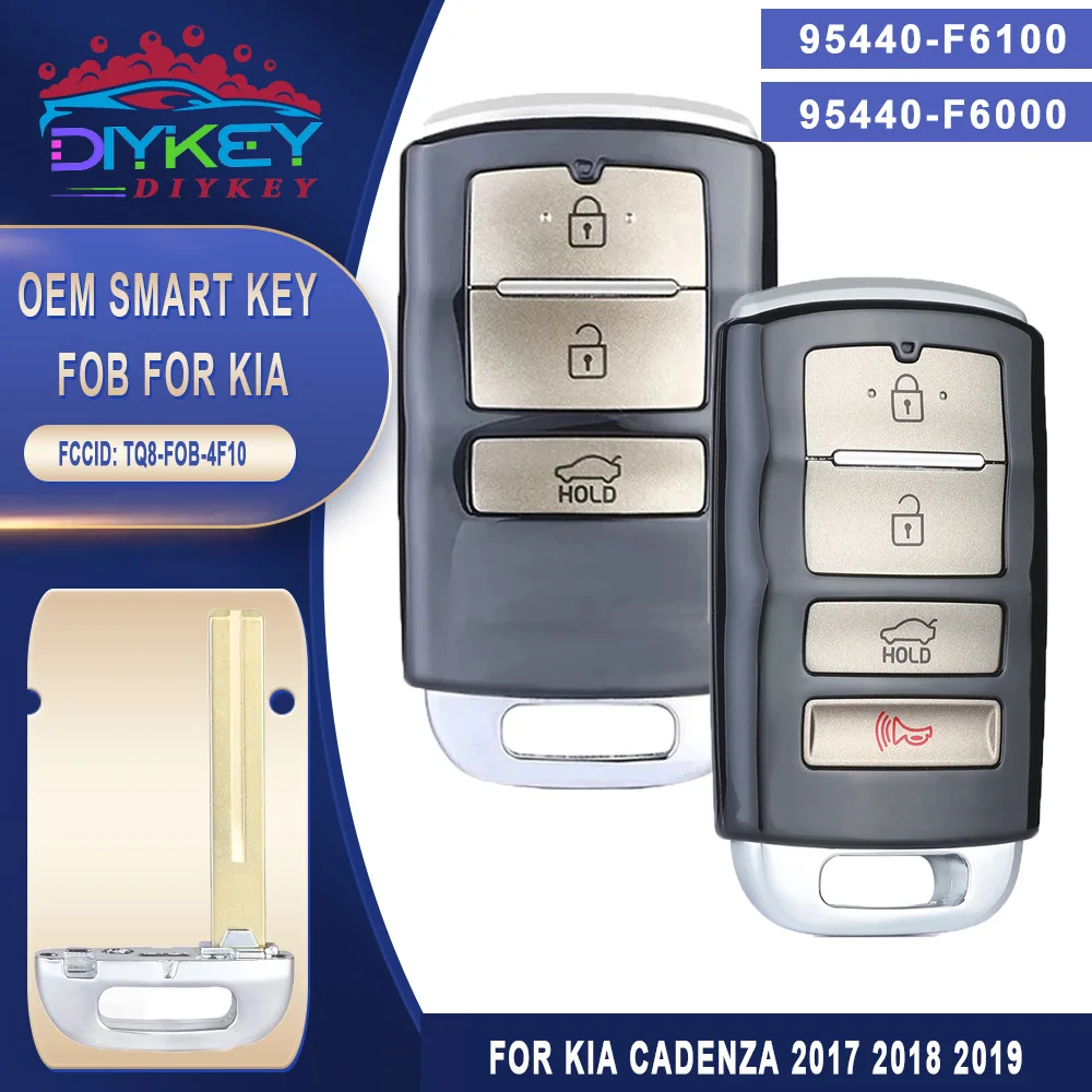 DIYKEY OEM Smart Proximity Remote P/N: 95440-F6000 95440-F6100 For KIA Cadenza 2016 2017 2018 2019 433.92MHz ID47 Chip Key Fob