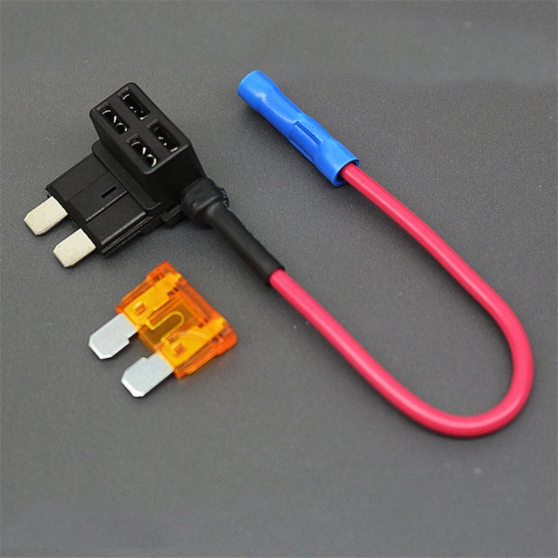 12V Fuse Holder Add-a-circuit TAP Adapter Micro2 Mini Small Standard ATM APM Blade Auto Fuse with Holder with 10A Blade Car Fuse