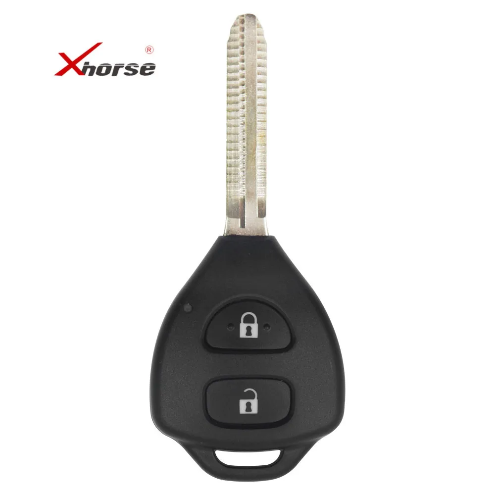 

5 pcs XHORSE XKTO05EN Wired Universal Remote Key For Toyota Flat 2 Buttons Work with VVDI2 Mini Remote Programmer