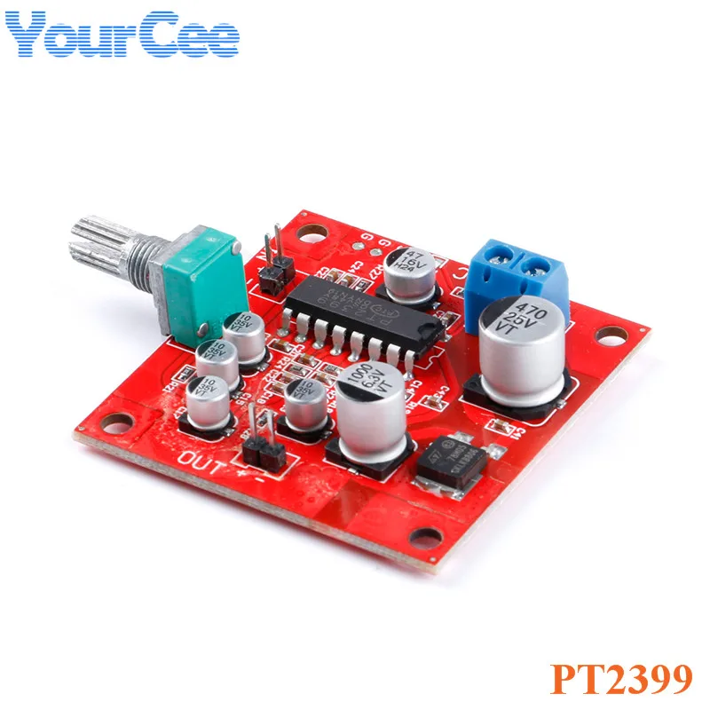 PT2399 Microphone Reverb Plate Reverberation Board No Preamplifier Function Module DC 6-15V