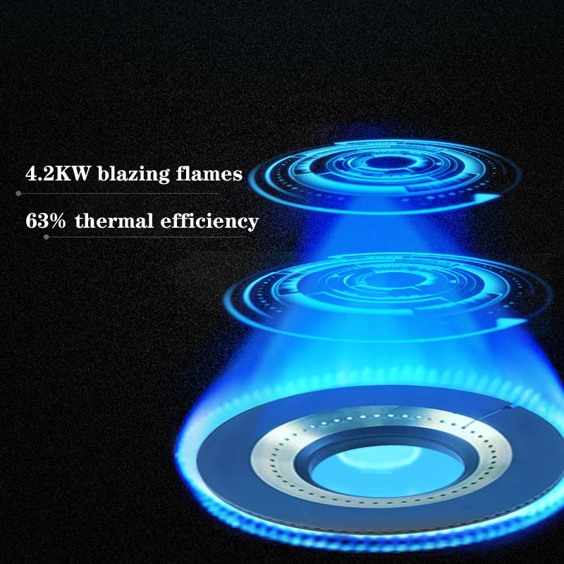 4.2KW 2 Đầu Hỏa Lực Ác Liệt Bếp/Hộ Gia Đình Để Bàn NHÚNG ĐÔI Tự Nhiên Hóa Lỏng Bếp Gas/Điện Tử Pulser