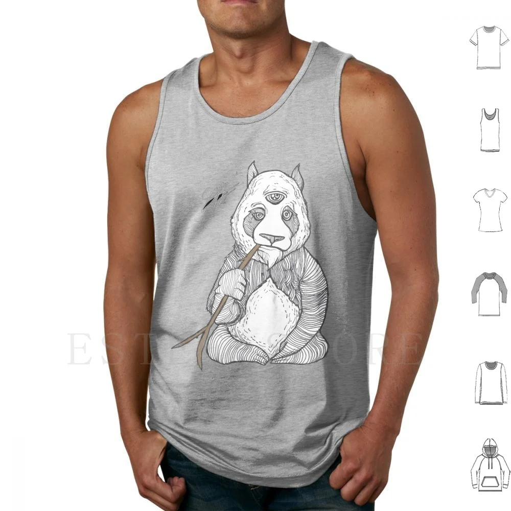 Zen Panda Tank Tops Vest Panda Zen Dropout