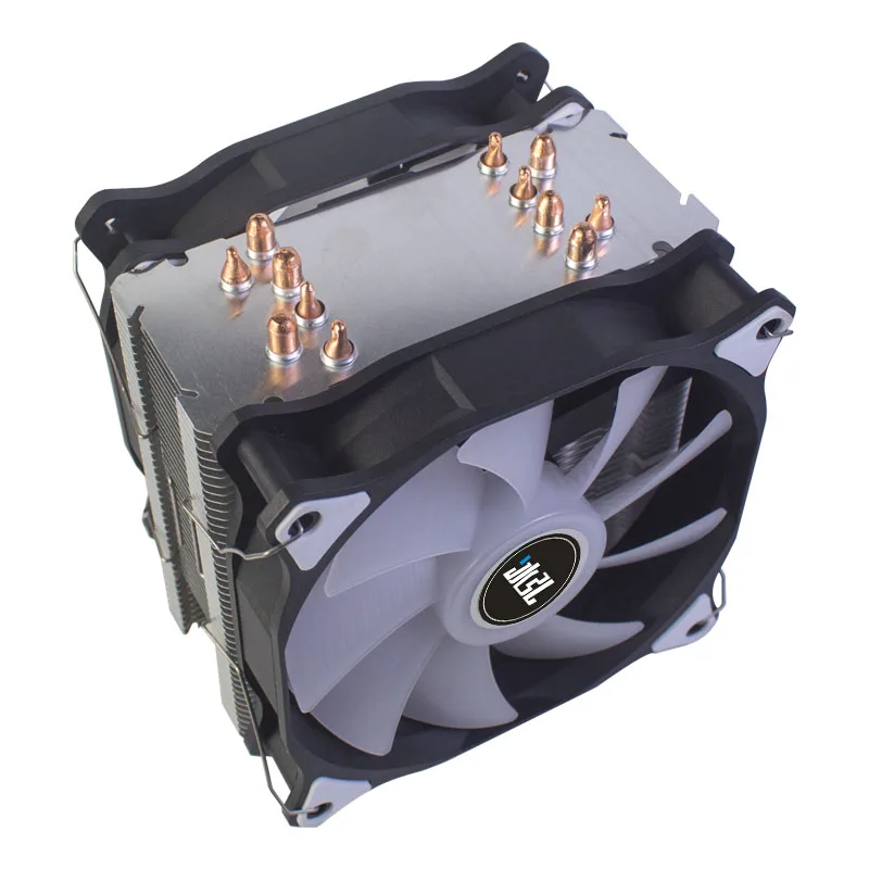 Cpu Cooler Fan Pwm 120mm 6 Heat-pipe With RGB Fans Cooling For Intel lga 775 115x 1200 1366 And AMD AM4 AM3+ x79 x99 x299 2011