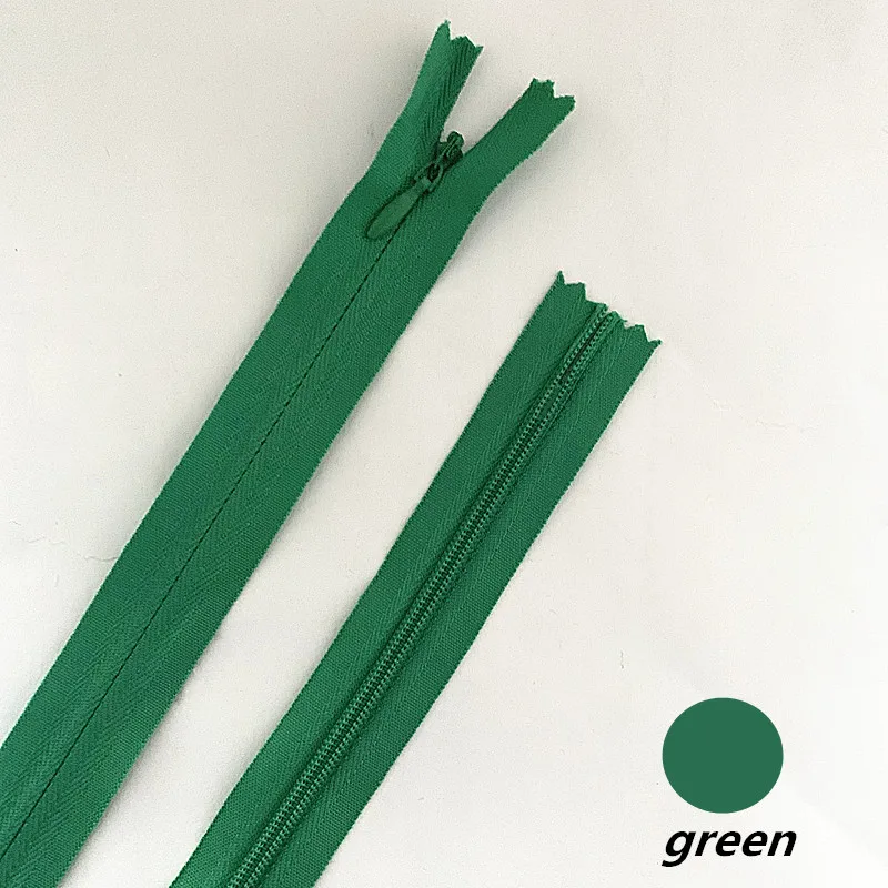 10Pcs (20Cm-60Cm)( 8Inch-24Inch) Invisible Zipper, Nylon Spool For Sewing, Clothing Accessories 20 Colors