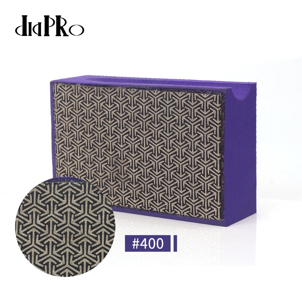Diamond Hand Polishing Pads Electroplated Diamond Pads Glass Concrete Marble Granite Wet Dry Sandpaper Tool for Sanding Polish