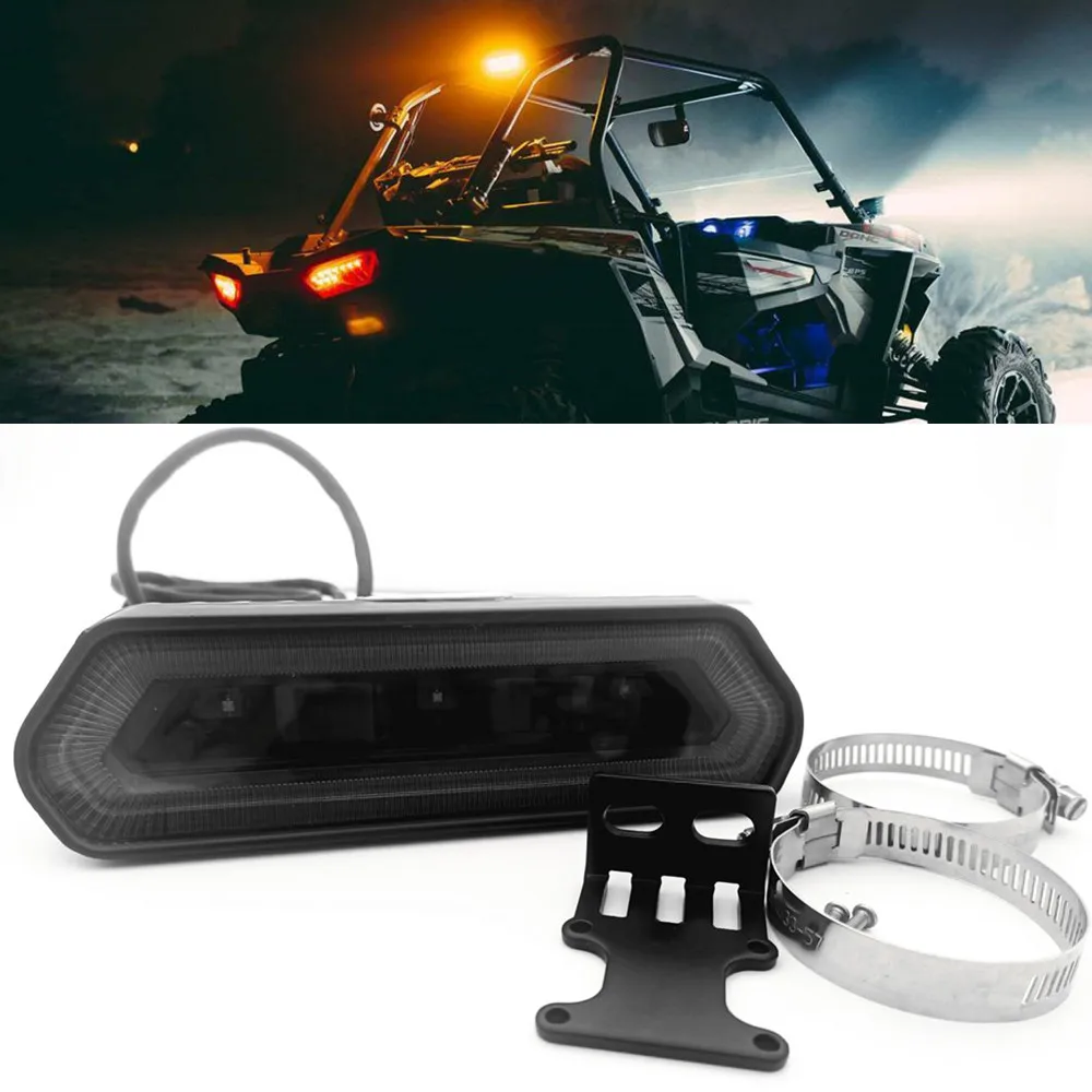 

Universal Blue Red Halo 12V Led Brake Stop Light License Taillight For Jeep Wrangler Offroad Car ATV UTV Accessories