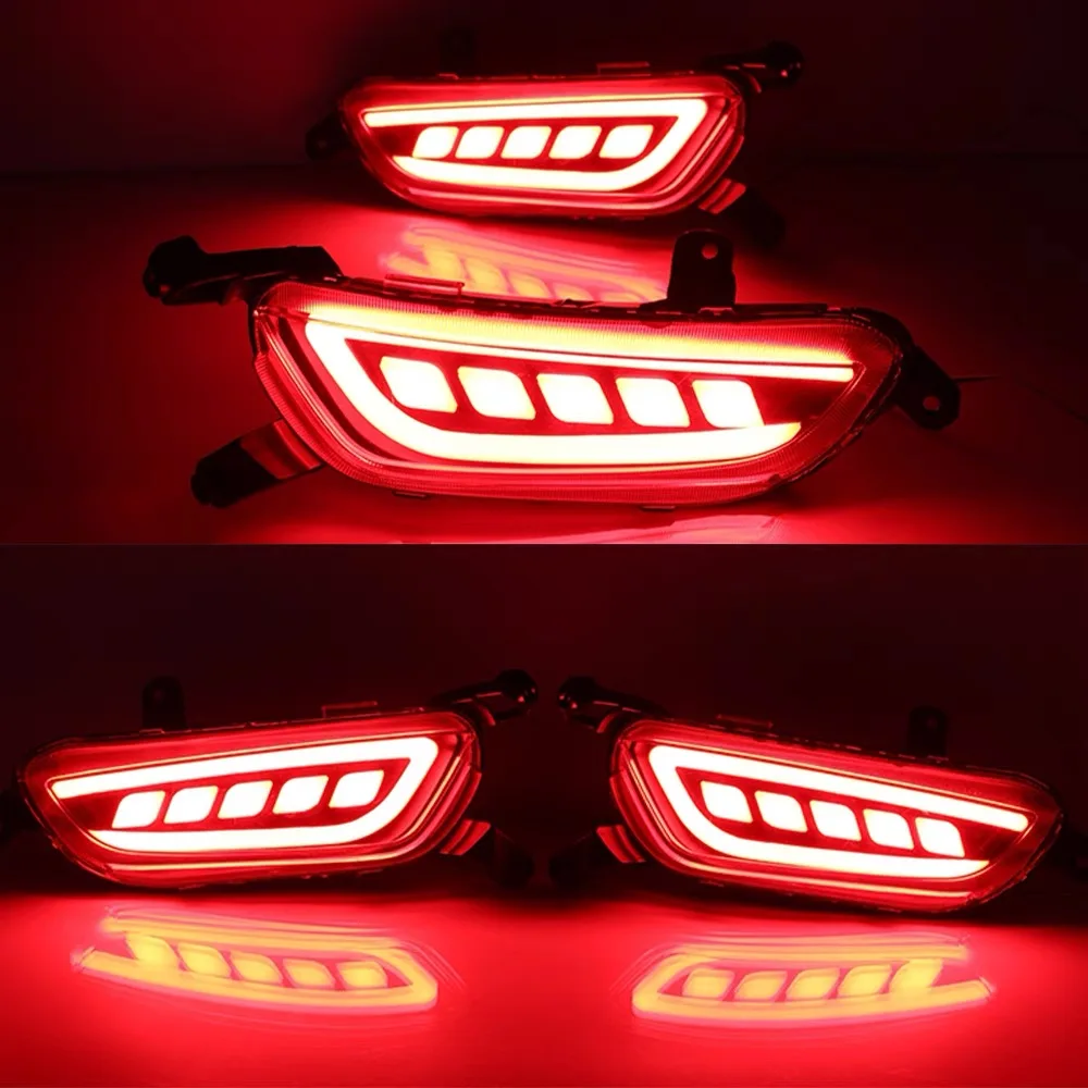 2 قطعة المصد الخلفي ضوء لمازدا CX-3 CX3 2015-2020 LED عاكس ضوء الذيل الفرامل الجمعية وقف مصباح بدوره إشارة