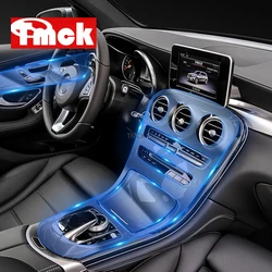 For Mercedes Benz GLC Class X253 GLC200/260/300/GLC43 AMG 2015-2019 Car Inner Door+Center Console Gear Panel TPU Protector Film